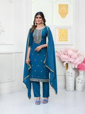 Rayon Traditional Salwar Kameez, Cultural Wear for Women
